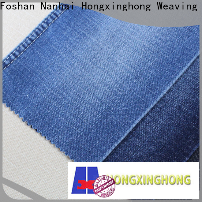 Hongxinghong jean material easy to apply for pants