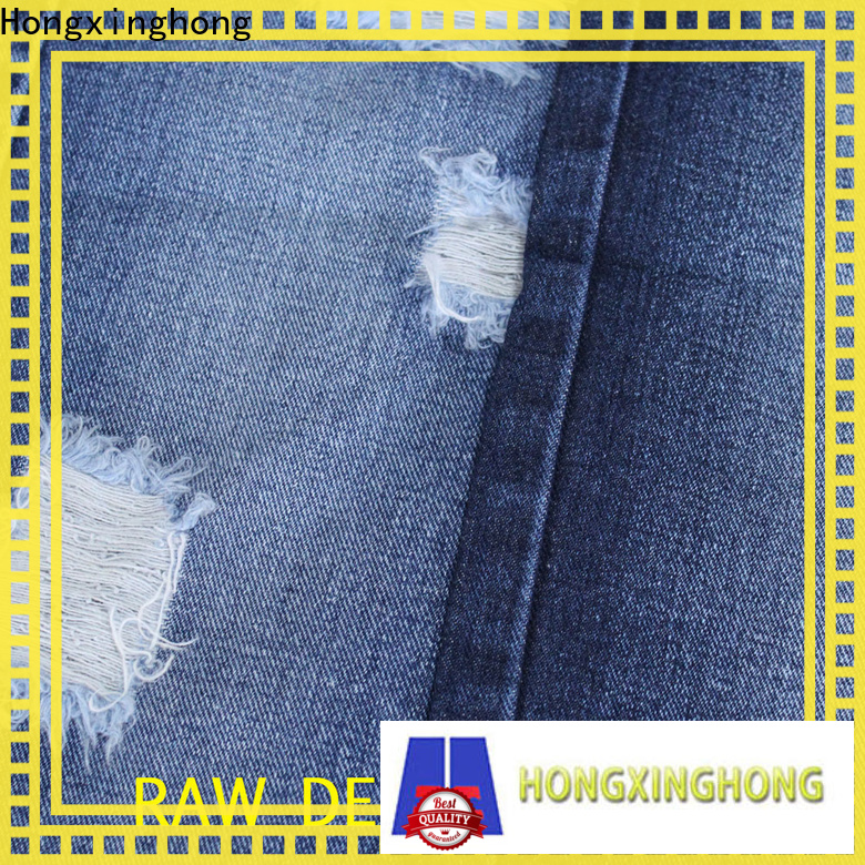 Hongxinghong widely-used natural bull denim fabric 100% cotton for jeans