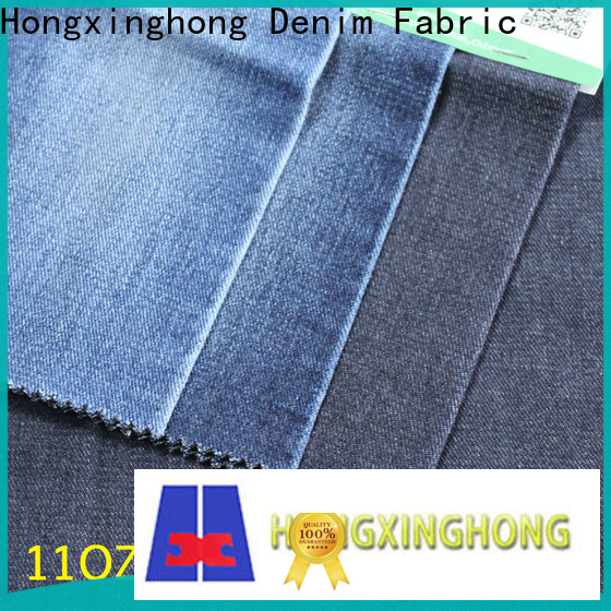 Hongxinghong cotton natural bull denim fabric wholesale for jeans