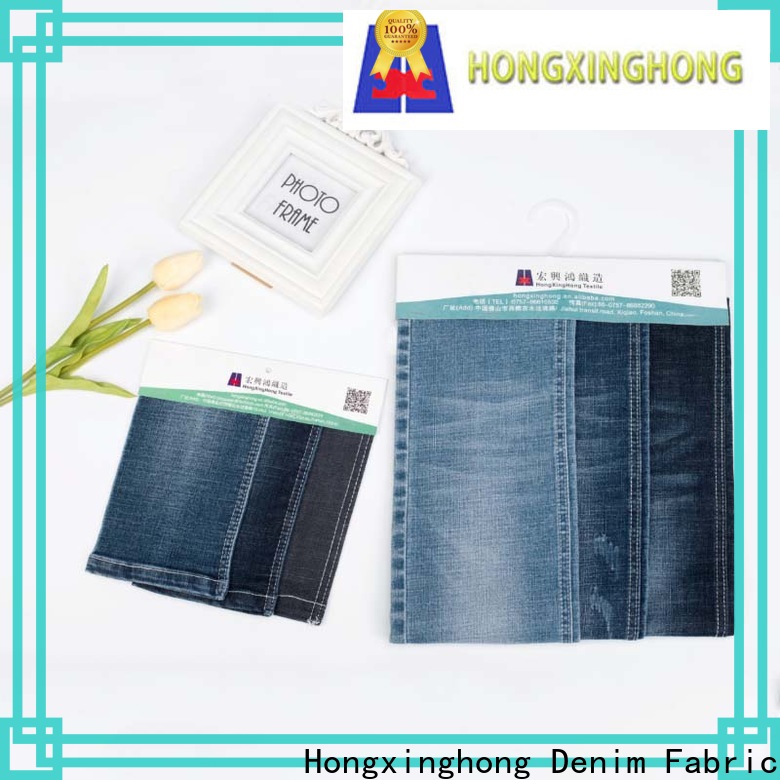 Hongxinghong coloured denim material manufacturer for jacket