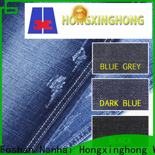 Hongxinghong durable different denim fabrics wholesale for trousers