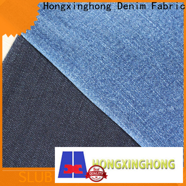 Hongxinghong quality denim jean material shop now for quick fashion brand