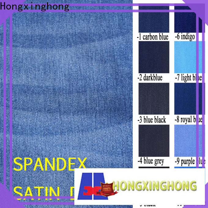 Hongxinghong jean fabric texture 100% cotton for shirt