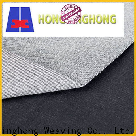 Hongxinghong indigo denim fabric 100% cotton for clothing