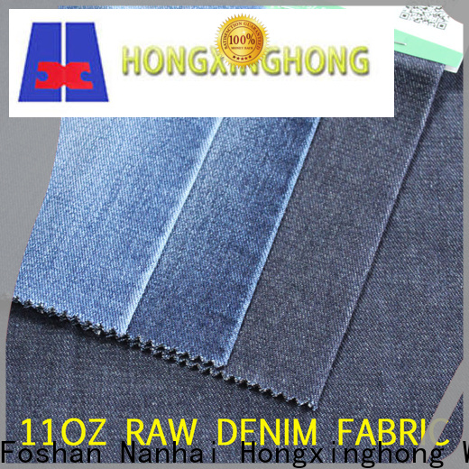 Hongxinghong colorful thick denim fabric manufacturer for pants