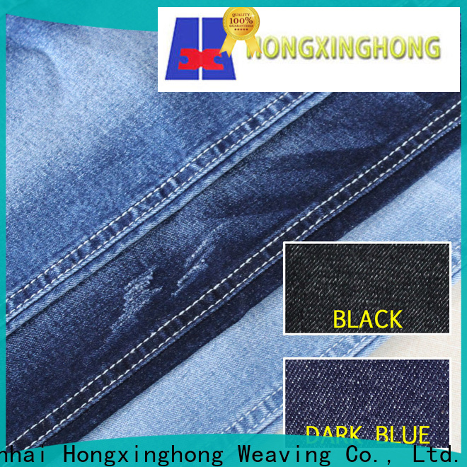 hot sale cotton denim fabric manufacturer for quick fashion brand