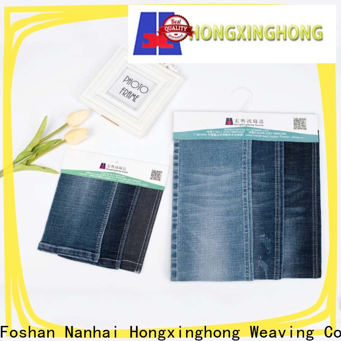 Hongxinghong hot selling jeans pant material wholesale for clothing